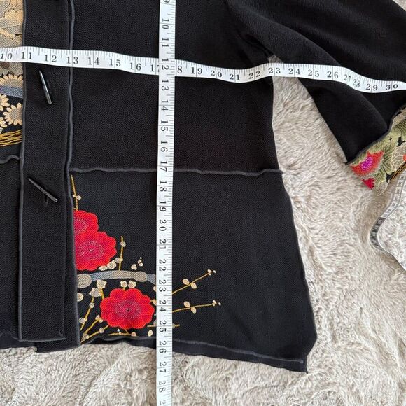 Vtg Moonlight Jacket ASIAN GARDEN The Total Look Women Sz M Made USA - Picture 6 of 11